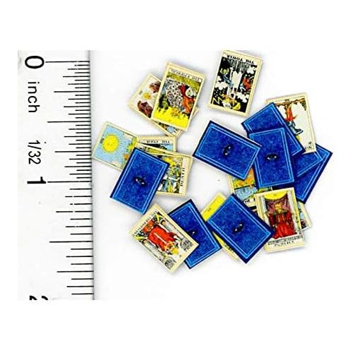  Dollhouse Miniature 1:12 Scale Halloween or Fortune Teller Tarot Cards