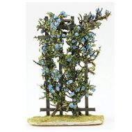 Dollhouse Miniature Blue Flowering Vine on a Trellis by Creative Accents