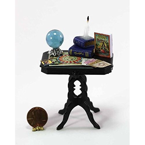  Dollhouse Miniature 1:12 Scale Fortune Tellers Table with Accessories