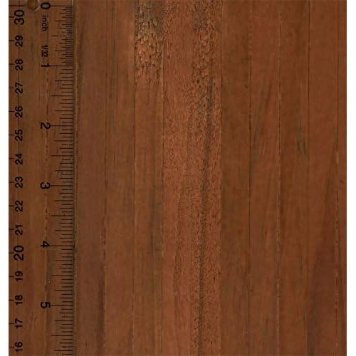  Dollhouse Miniature Dollhouse Flooring Self Stick Wood Flooring Sheet in Dark Wood 1/2 Inch Slat