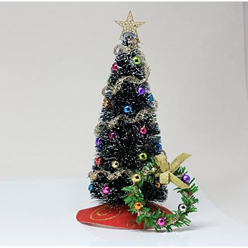  Dollhouse Miniature 1:12 Scale Christmas Tree and Wreath Set