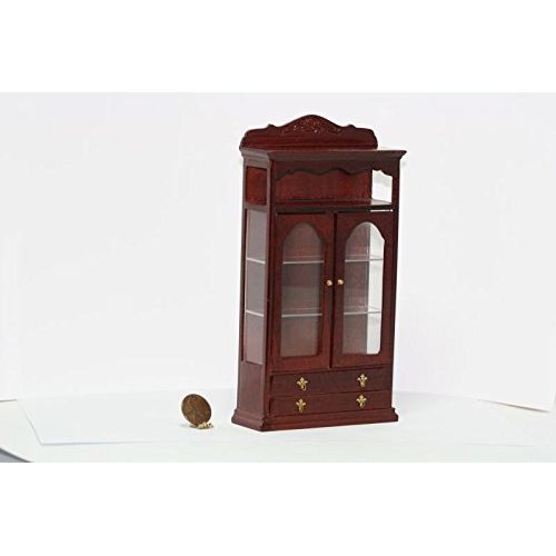  Dollhouse Miniature Mahogany Book Shelf by Bespaq