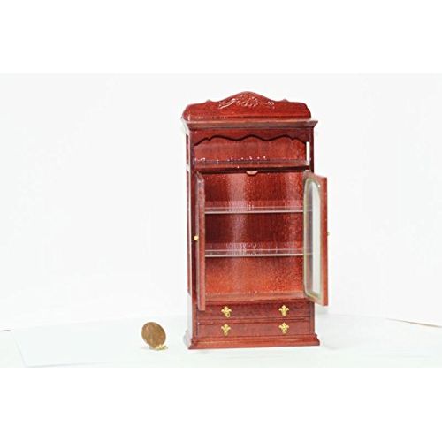  Dollhouse Miniature Mahogany Book Shelf by Bespaq