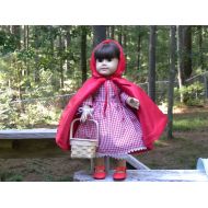 DolloffsDesigns Little Red Riding Hood Costume designed for 18 dolls, such as American Girl