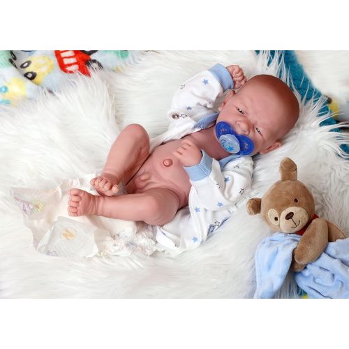  Doll-p Baby BOY! Preemie Life Like Reborn Pacifier Doll + Extras Beautiful Accessories