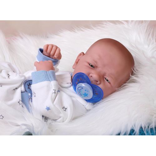  Doll-p Baby BOY! Preemie Life Like Reborn Pacifier Doll + Extras Beautiful Accessories