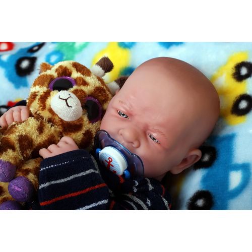  Doll-p Baby BOY! Preemie Life Like Reborn Pacifier Doll + Extras Beautiful Accessories