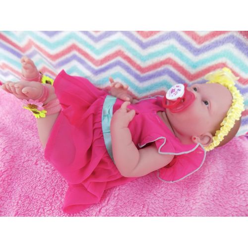  Doll-p The Sweetest Baby Girl Preemie Reborn Clothes Anatomically Correct Doll 15 Real Vinyl...