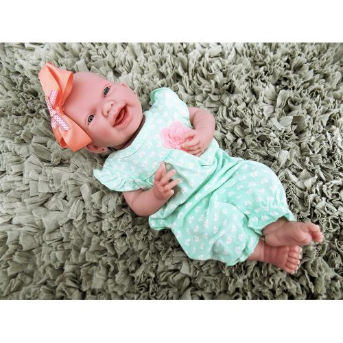  Doll-p My Smiling Baby Alive Realistic Berenguer 15 inches Anatomically Correct Real Girl Baby Washable...
