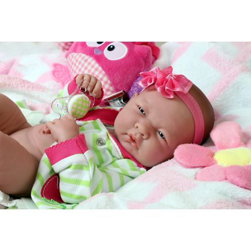  Doll-p Realistic Reborn Cute Babies Twins Boy and Girl Preemie with Beautiful Accessories Anatomically Correct...