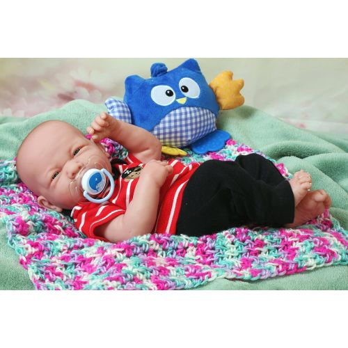  Doll-p Realistic Reborn Cute Babies Twins Boy and Girl Preemie with Beautiful Accessories Anatomically Correct...