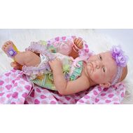 Doll-p doll-p Cute Baby Dolls Reborn Berenguer Preemie Soft Vinyl Newborn 17” inches Realistic for Children party
