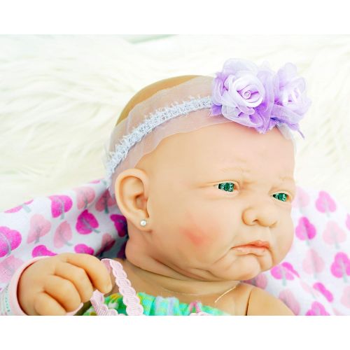  Doll-p doll-p Cute Baby Dolls Reborn Berenguer Preemie Soft Vinyl Newborn 17” inches Realistic for Children party