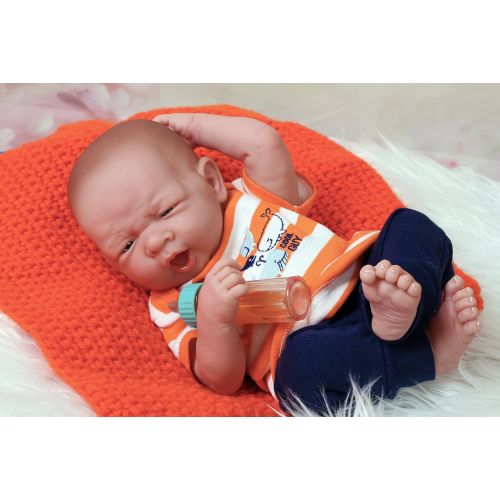  Doll-p My Cute Reborn Baby Boy Doll 14 inches Preemie Newborn with Beautiful Accessories Anatomically Correct Washable Berenguer Real Realistic Soft Vinyl Alive Lifelike Pacifier