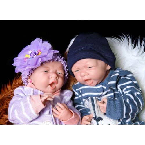  Doll-p Reborn Babies Twins Cheap boy and Girl Preemie Anatomically Correct Washable Berenguer...