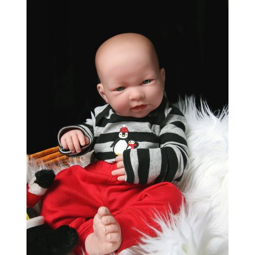  Doll-p Baby Boy Cute 17 inches Washable Preemie Berenguer Life Like Reborn Anatomically Correct Pacifier Doll Extra Accesories Alive