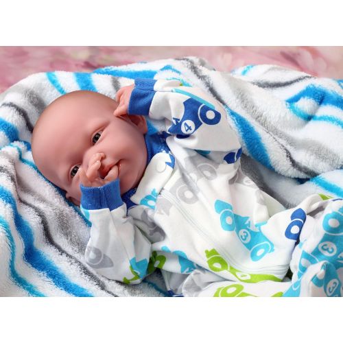  Doll-p Handsome Baby Boy Berenguer Realistic 15 Anatomically Correct Real Soft Vinyl Washable Preemie Life Like Reborn Pacifier Alive Doll