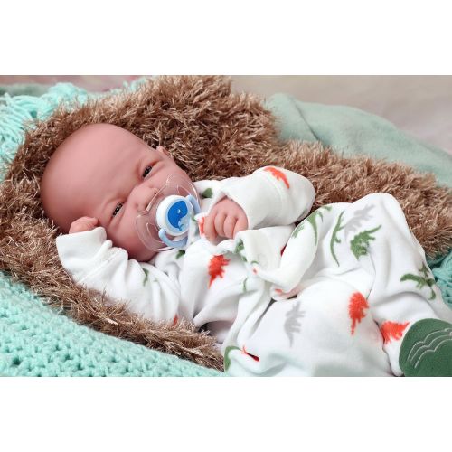  Doll-p My Little Baby Boy Anatomically Correct Real Soft Vinyl Washable Berenguer Realistic 14 Preemie Life Like Reborn Pacifier Doll