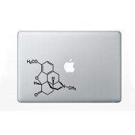 DolmenGraphicStudios Vicodin (Hydrocodone/paracetamol) Chemical Molecule Decal for Laptop, or bumper sticker