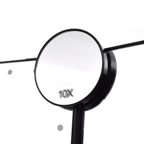  Dolovemk Makeup LED Lighted Mirror X2/X3 Magnifying Dimmable Tri-fold Beauty Vanity Mirror...