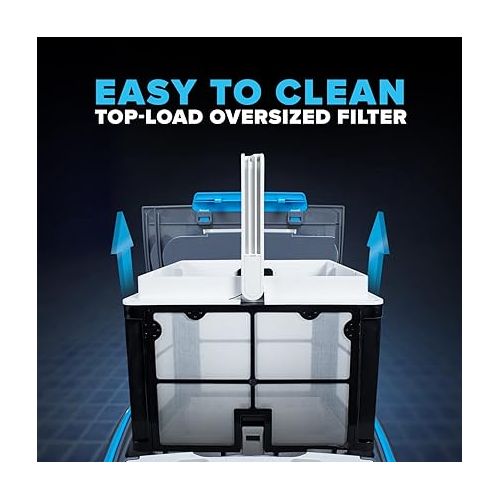  Dolphin Escape Robotic Pool Cleaner (2024 Model) ? Massive Top-Loading Filter, Dual Motors, HyperBrush, HyperGrip Tracks, Smart Navigation ? for above Ground & In-Ground Pools up to 33ft