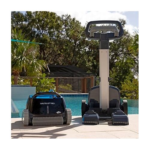  Dolphin Nautilus CC Pro Wi-Fi Automatic Robotic Pool Vacuum Cleaner includes Caddy for Easy to Transport and Store, Ideal for In-Ground Pools up to 50 FT in Length