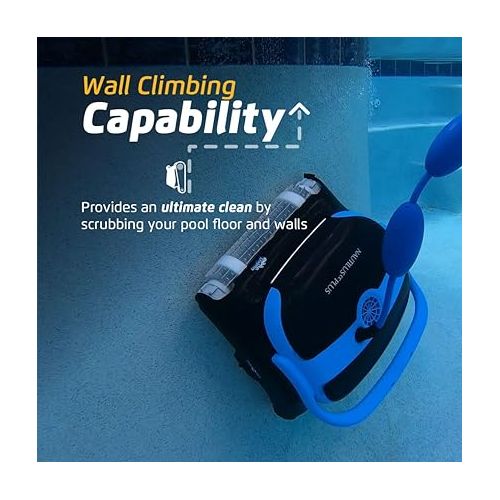  Dolphin Nautilus CC Plus Wi-Fi Automatic Robotic Pool Vacuum Cleaner, Wall Climbing Scrubber Brush, Smart Navigation, Ideal for In-Ground Pools up to 50 FT in Length