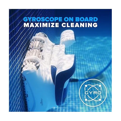  Dolphin Sigma Robotic Pool Cleaner (2024 Model) ? Wi-Fi, App, Gyroscope, Weekly Timer, Waterline Cleaning & Massive Top-Loading Ultra-Fine and Standard Filters for In-Ground Swimming Pools up to 50ft