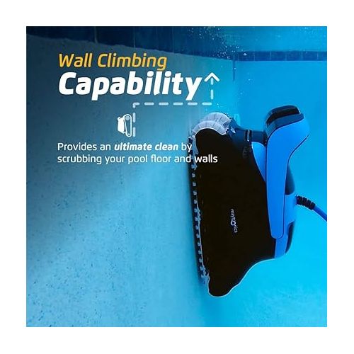  Dolphin Nautilus CC Supreme Wi-Fi Automatic Robotic Pool Vacuum Cleaner, Dual Drive, Waterline Scrubber Brush, Top Load Filter, Ideal for In-Ground Pools up to 50 FT