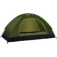 Dome Tents LIUSIYU 1-2 Tent 4 Season Waterproof Windproof Ultralight Anti-UV Camping Outdoor with Sky Window 200cm x 150cm x 110cm,ArmyGreen