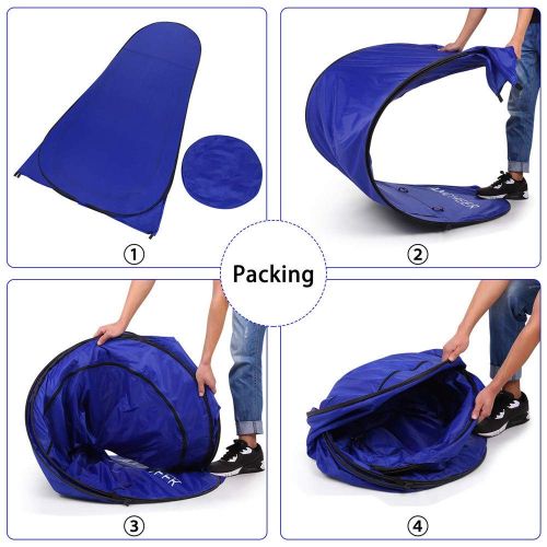  Dome Tents LIUISIYU Pop Up Tent Outdoor Changing Room Portable Camping Shower Tent Toilet Tent for Beach Camping Dressing Fishing Bathing Foldable with Bag