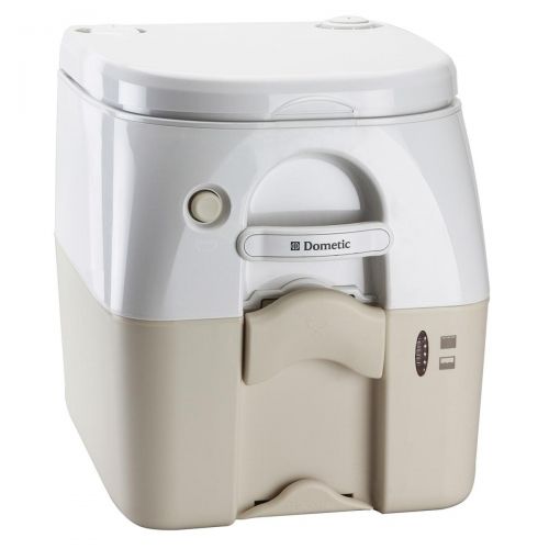  Dometic 975 Portable Toilet 5.0 Gal Tan W Brackets - 301097502