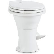 Dometic 310 Standard Toilet - White, Oblong Shape, Lightweight and Efficient with Pressure-Enhanced PowerFlush and Slow Close Seat Cover - Perfect for Modern RVs