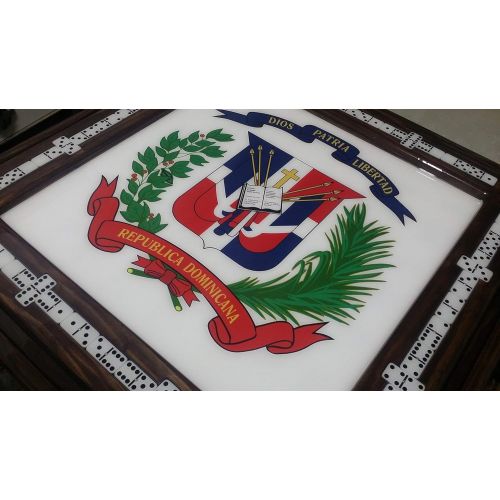  Dominican Coat of Arms Domino Table by Domino Tables by Art