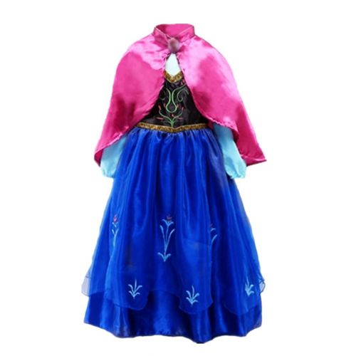  Domiray Inspired Frozen Anna Princess Dress