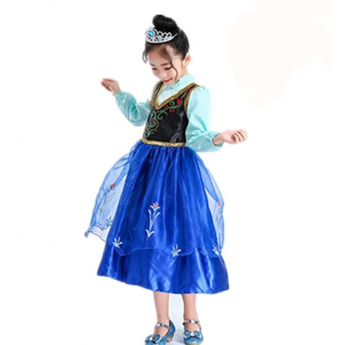  Domiray Inspired Frozen Anna Princess Dress