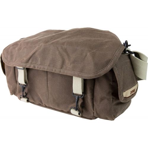  Domke F-2 Original Shoulder Bag 700-02A (Ruggedwear Brown) for Canon, Nikon, Sony, Leica, Fujifilm & Olympus DSLR or Mirrorless Cameras with Space for Multiple Lenses up to 300mm a