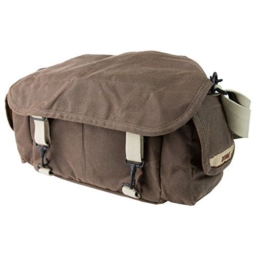  Domke F-2 Original Shoulder Bag 700-02A (Ruggedwear Brown) for Canon, Nikon, Sony, Leica, Fujifilm & Olympus DSLR or Mirrorless Cameras with Space for Multiple Lenses up to 300mm a