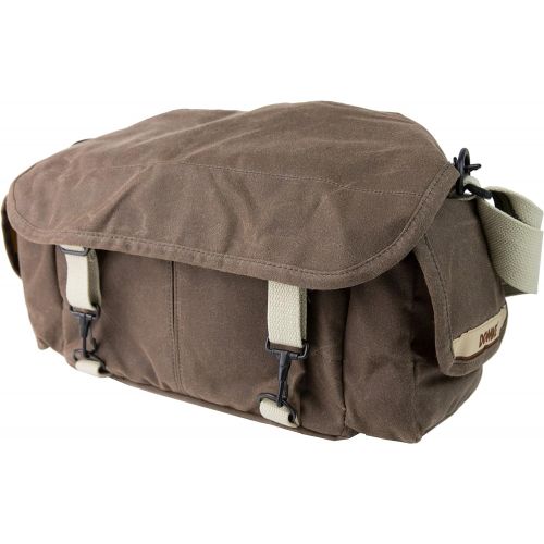  Domke F-2 original shoulder bag 700-02A (Ruggedwear Brown) for Canon, Nikon, Sony, Leica, Fujifilm & Olympus DSLR or Mirrorless cameras with space for multiple lenses up to 300mm a