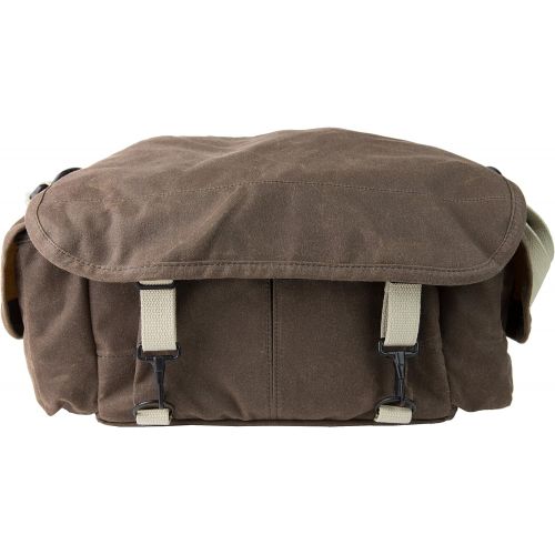  Domke F-2 original shoulder bag 700-02A (Ruggedwear Brown) for Canon, Nikon, Sony, Leica, Fujifilm & Olympus DSLR or Mirrorless cameras with space for multiple lenses up to 300mm a