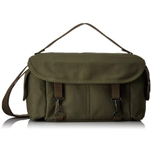  Domke F-2 original shoulder bag 700-02D (Olive) for Canon, Nikon, Sony, Leica, Fujifilm & Olympus DSLR or Mirrorless cameras with space for multiple lenses up to 300mm and accessor