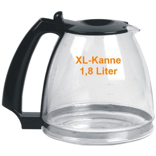  Domo XL-Kaffeemaschine fuer 1,8Liter (Kaffeeautomat mit XL-Glaskanne und Warmhaltefunktion, schwarz) NEU