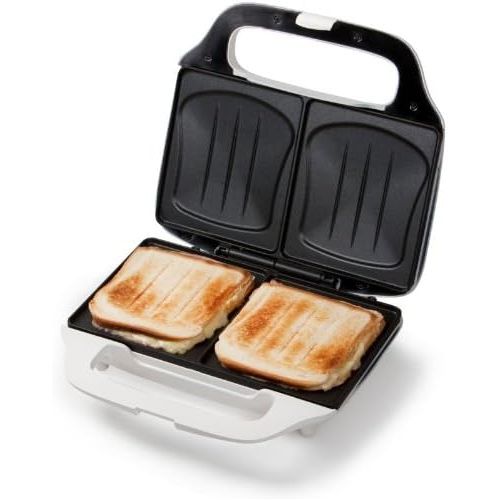  Domo gaufrier et appareil a croque-Monsieur DO9056C Sandwichmaker XL, Metall, weiss