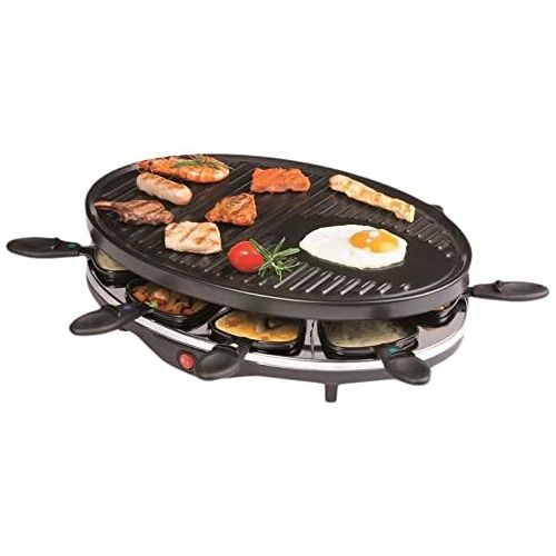  Domo DO9038G Raclette-Grill, Metall, Schwarz