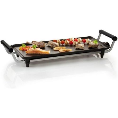  Teppan Yaki Domo DO 8304 TP - Tischgrill zum schnellen Garen von leckerem, saftigem Fleisch, Fisch und Gemuese - idealer Partygrill fuer die ganze Familie