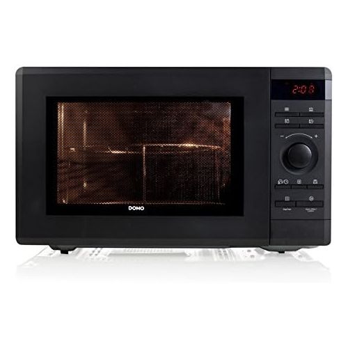  Domo DO2336G Mikrowelle mit Grill, 36Liter Volumen, 8 Kochprogramme, Timer, Auftaufunktion, Endsignalton, Sicherheitsverschluss, schwarz