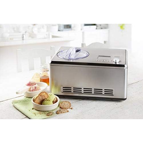  [아마존베스트]Domo DO9201L 2 L DO9201I DO920I Ice Cream Maker, Stainless Steel, 2 Litres, Silver