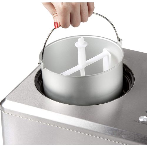  [아마존베스트]Domo DO9201L 2 L DO9201I DO920I Ice Cream Maker, Stainless Steel, 2 Litres, Silver