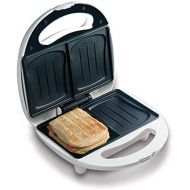 Domo DO9041C sandwich toaster bakes 2 sandwiches at the same time in shell baking mould, baking basket for optimal and even baking results, no sticking thanks to non stick coating,