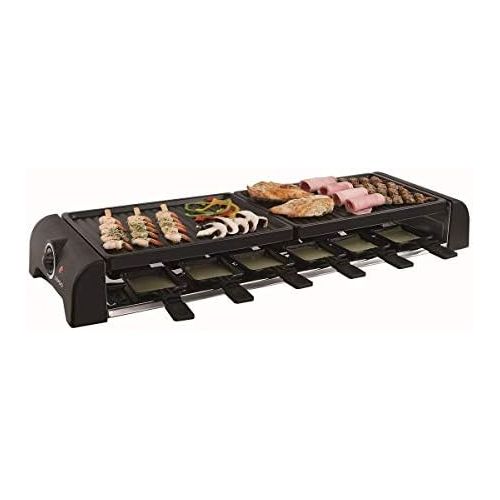  Domoclip LIVOO DOC185 Raclette fuer 12 Personen, schwarz